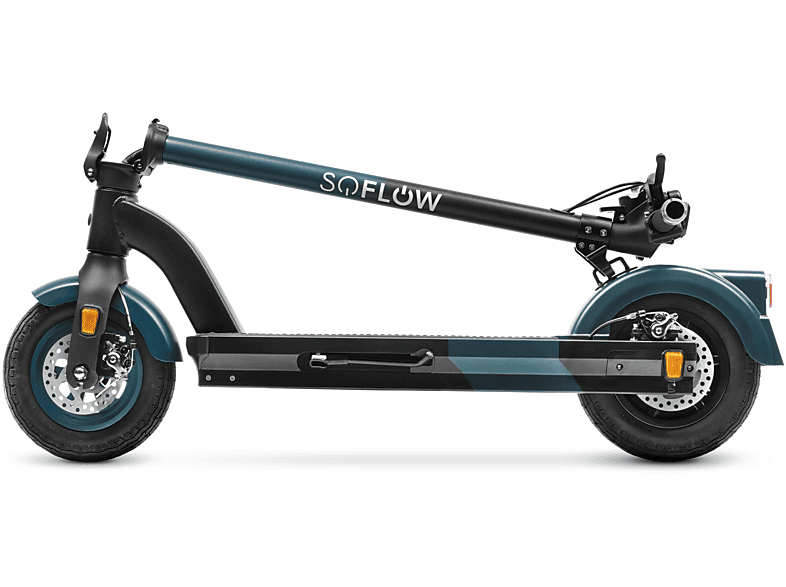 SOFLOW SO4 PRO 10.5 AH Gen 2, mit Blinker E-Scooter (10 Zoll, Grün/Schwarz)