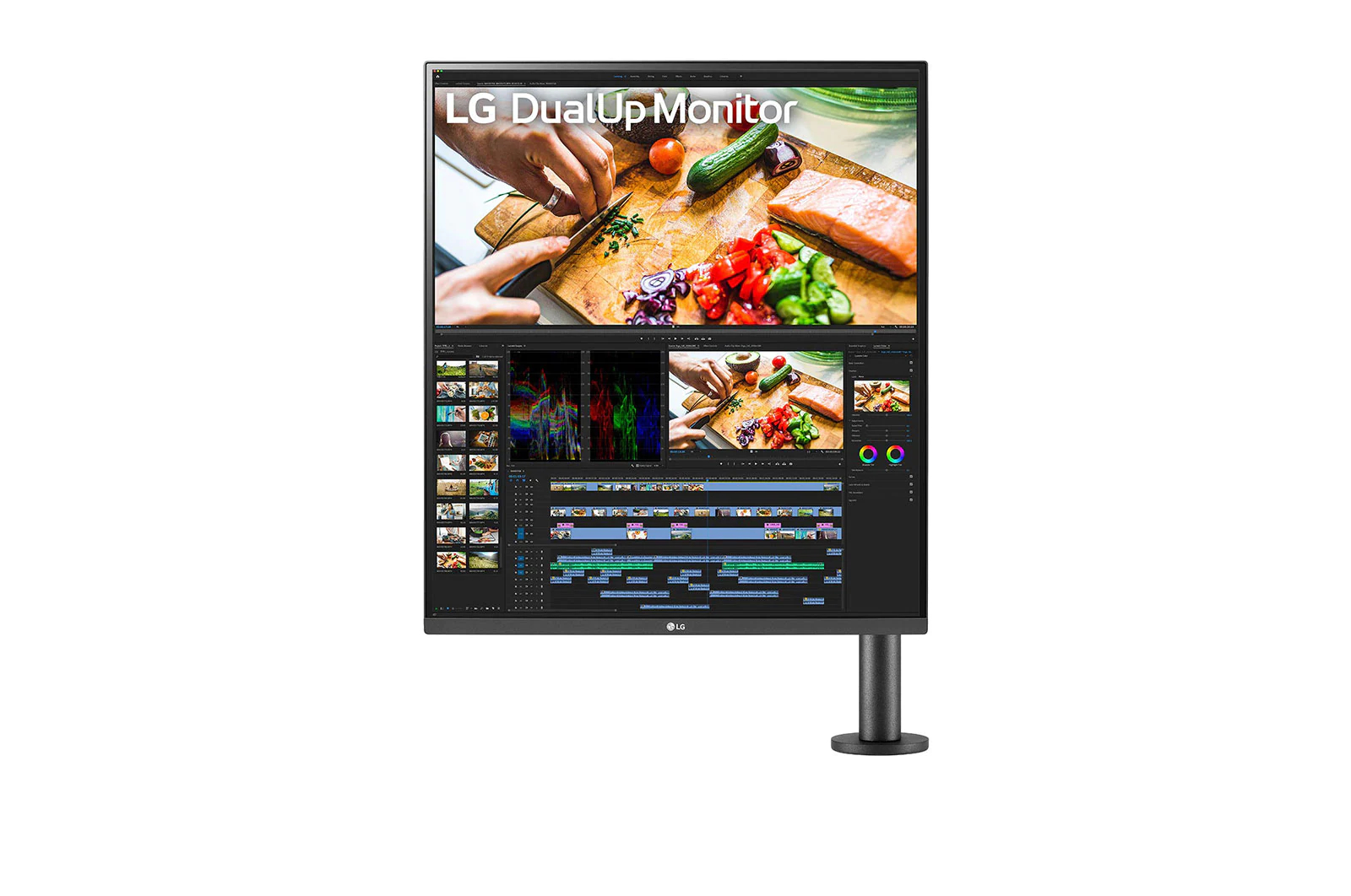 LG ELECTRONICS  -Ausstellungsstück- 27.6" Ergo DualUp Monitor mit Nano-IPS und SDQHD-Auflösung 27,6 Zoll Monitor, HD, 5 Reaktionszeit, 300 cd/m², 60 Hz, Schwarz