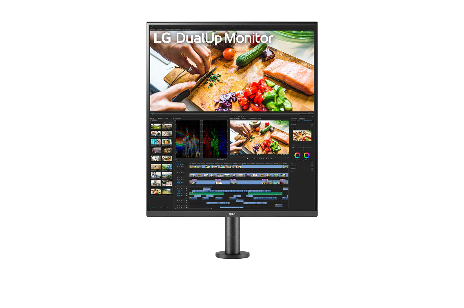 LG ELECTRONICS  -Ausstellungsstück- 27.6" Ergo DualUp Monitor mit Nano-IPS und SDQHD-Auflösung 27,6 Zoll Monitor, HD, 5 Reaktionszeit, 300 cd/m², 60 Hz, Schwarz