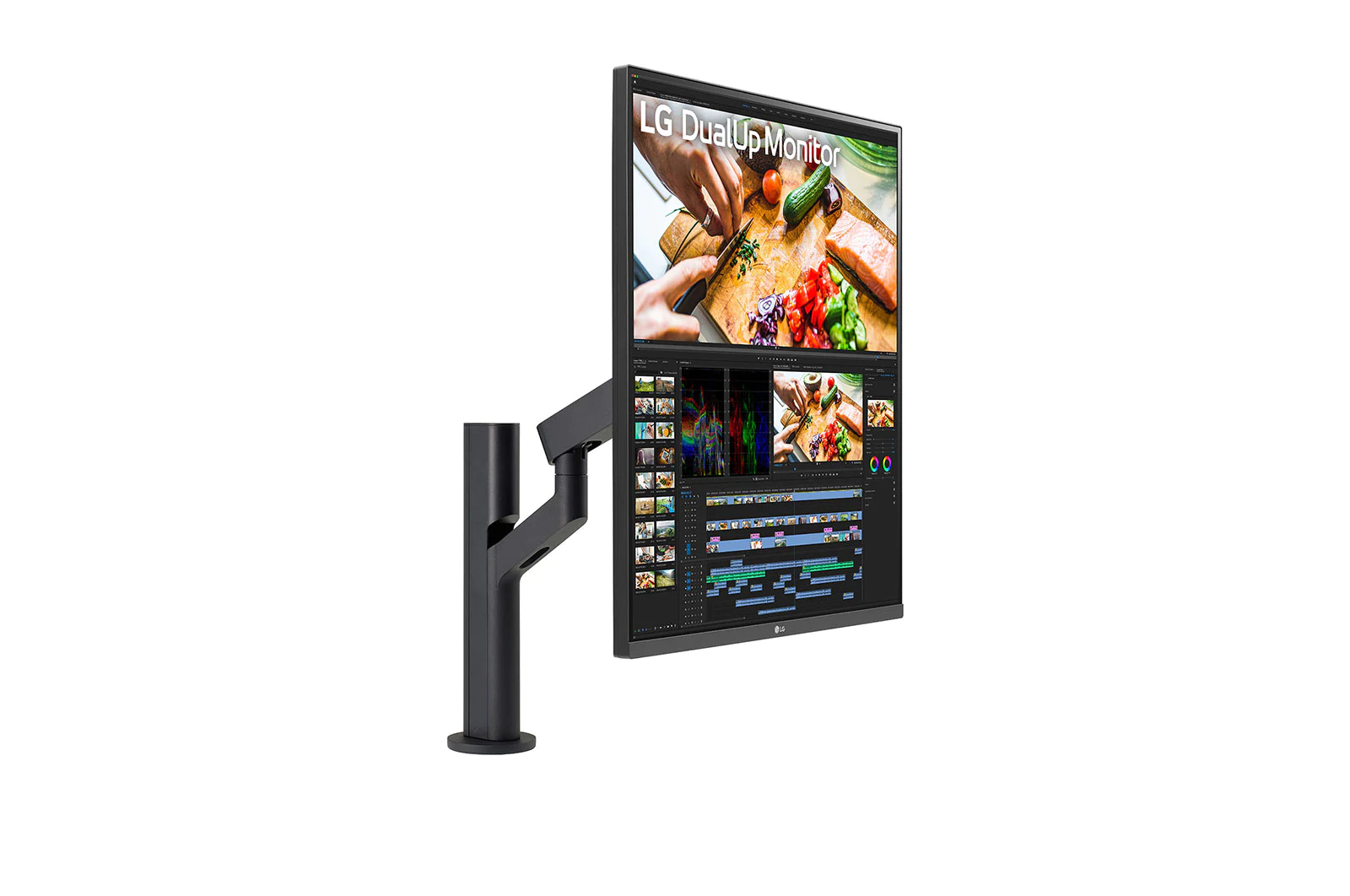 LG ELECTRONICS  -Ausstellungsstück- 27.6" Ergo DualUp Monitor mit Nano-IPS und SDQHD-Auflösung 27,6 Zoll Monitor, HD, 5 Reaktionszeit, 300 cd/m², 60 Hz, Schwarz