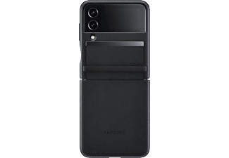 SAMSUNG Flap Leather Cover für Galaxy Z Flip4 5G, Schwarz