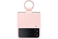 SAMSUNG Galaxy Z Flip4 Silicone Cover with Ring Pink