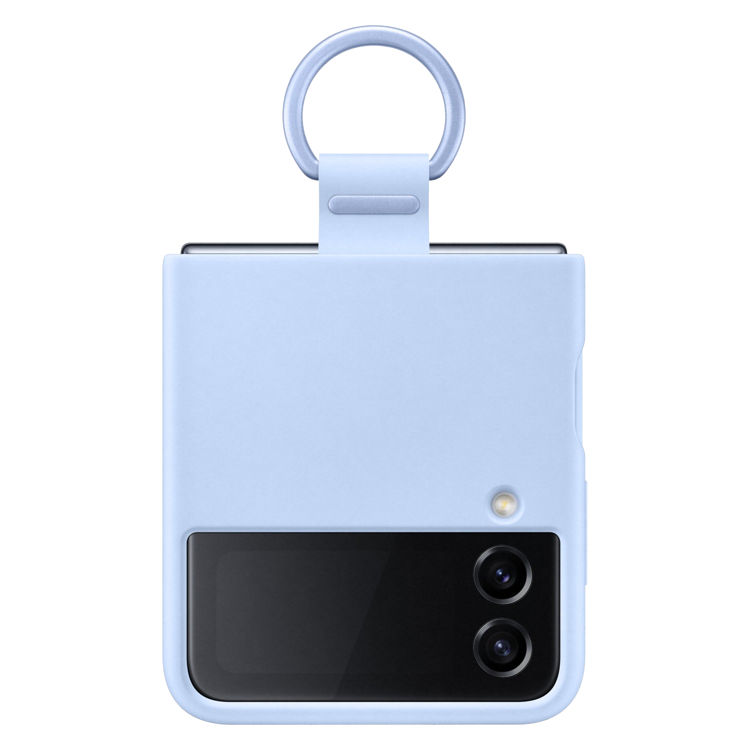 SAMSUNG Galaxy Z Flip4 Silicone Cover with Ring Arctic Blue