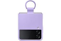 SAMSUNG Galaxy Z Flip4 Silicone Cover with Ring Bora Purple