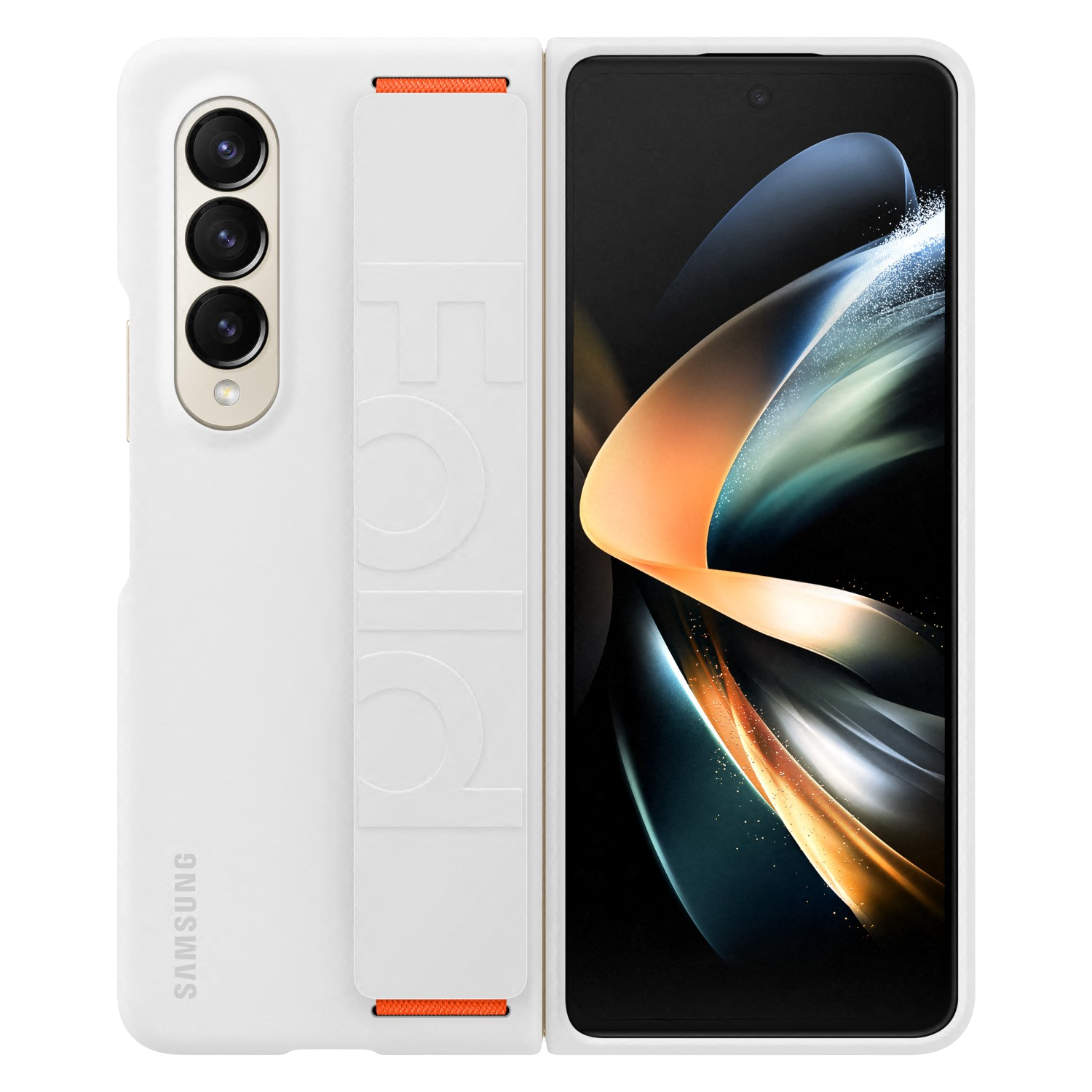 SAMSUNG Galaxy Z Fold4 Silicone Grip Cover White