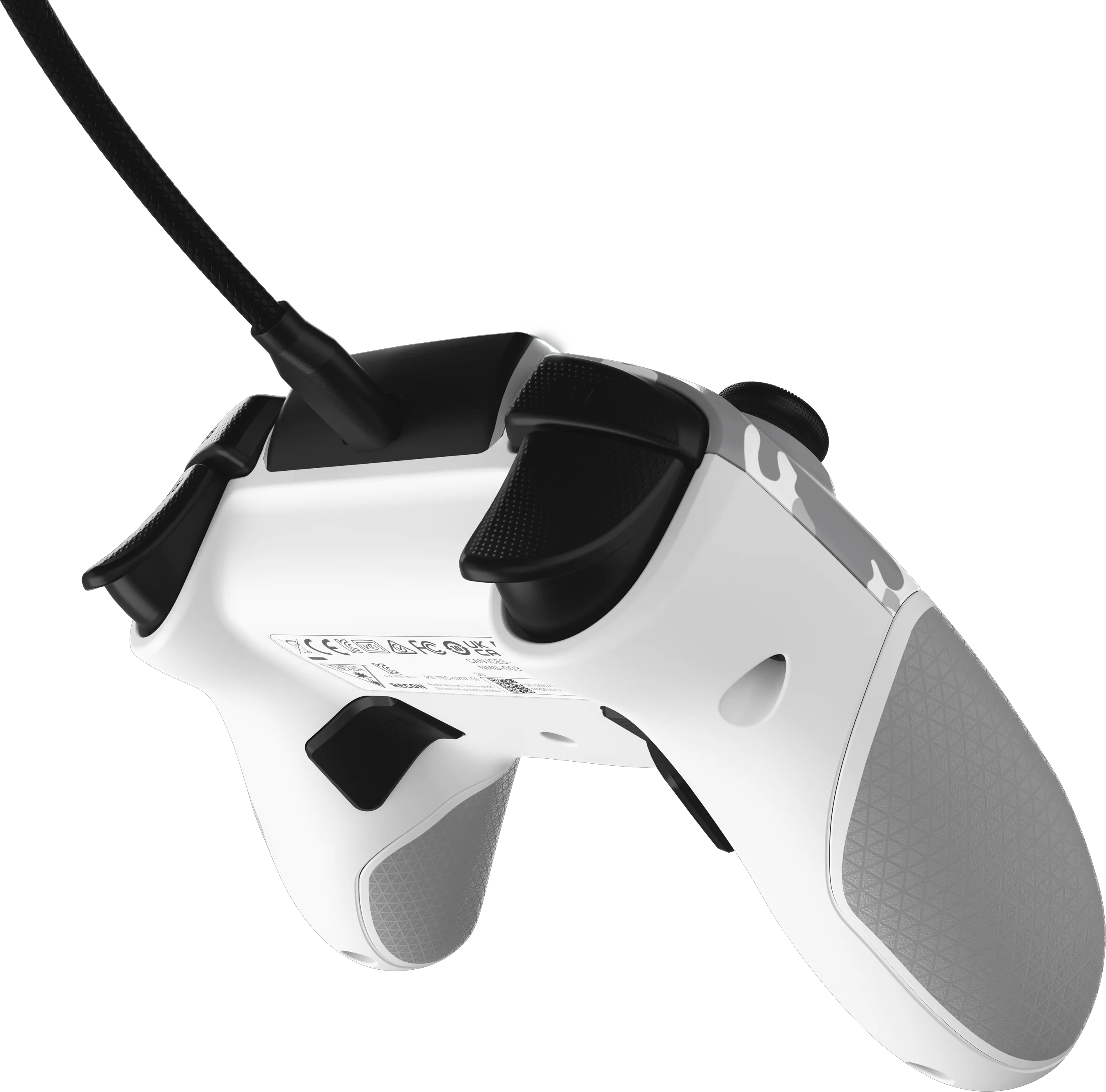 Une manette de jeu avec un motif camouflage.