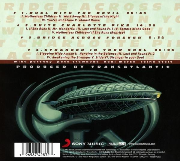 CD-Cover mit Musik-Trackliste und einem Raumschiff-Design.