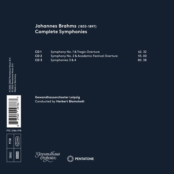 Herbert Blomstedt Gewandhausorchester Leipzig - Brahms Complete Symphonies  - (CD)