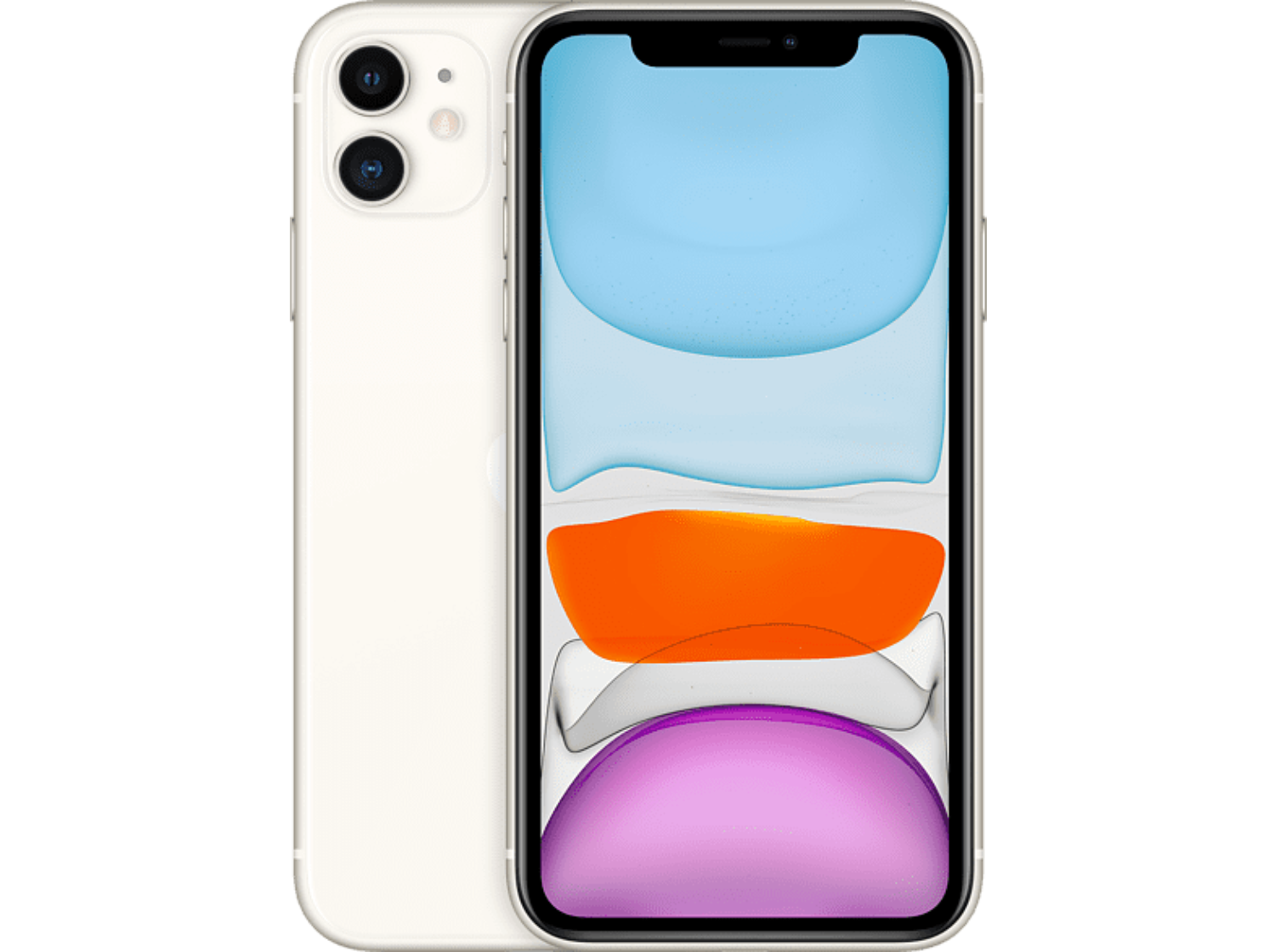 Apple iPhone 11, Blanco, 256 GB, 4 GB RAM, 6.1" Liquid Retina HD, Chip A13 Bionic, iOS