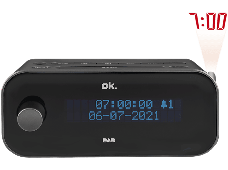 OK. Dab+ Wekkerradio (ocr 170 Pr Dab+)