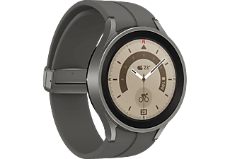 SAMSUNG Galaxy Watch5 Pro eSim okosóra, 45mm, titánium (SM-R925FZTAEUE)