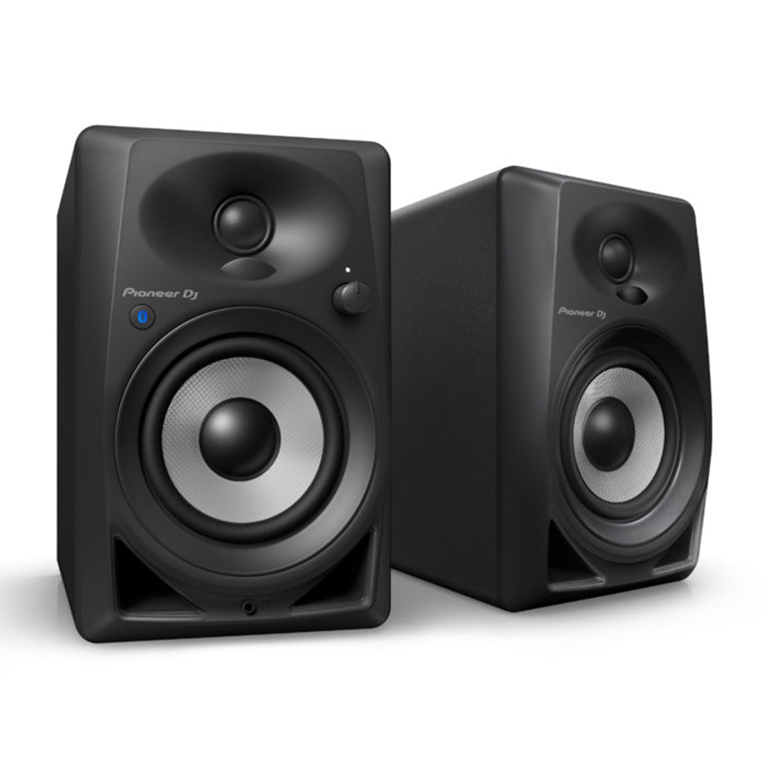 Due altoparlanti Pioneer DJ neri affiancati, con logo Pioneer DJ visibile.