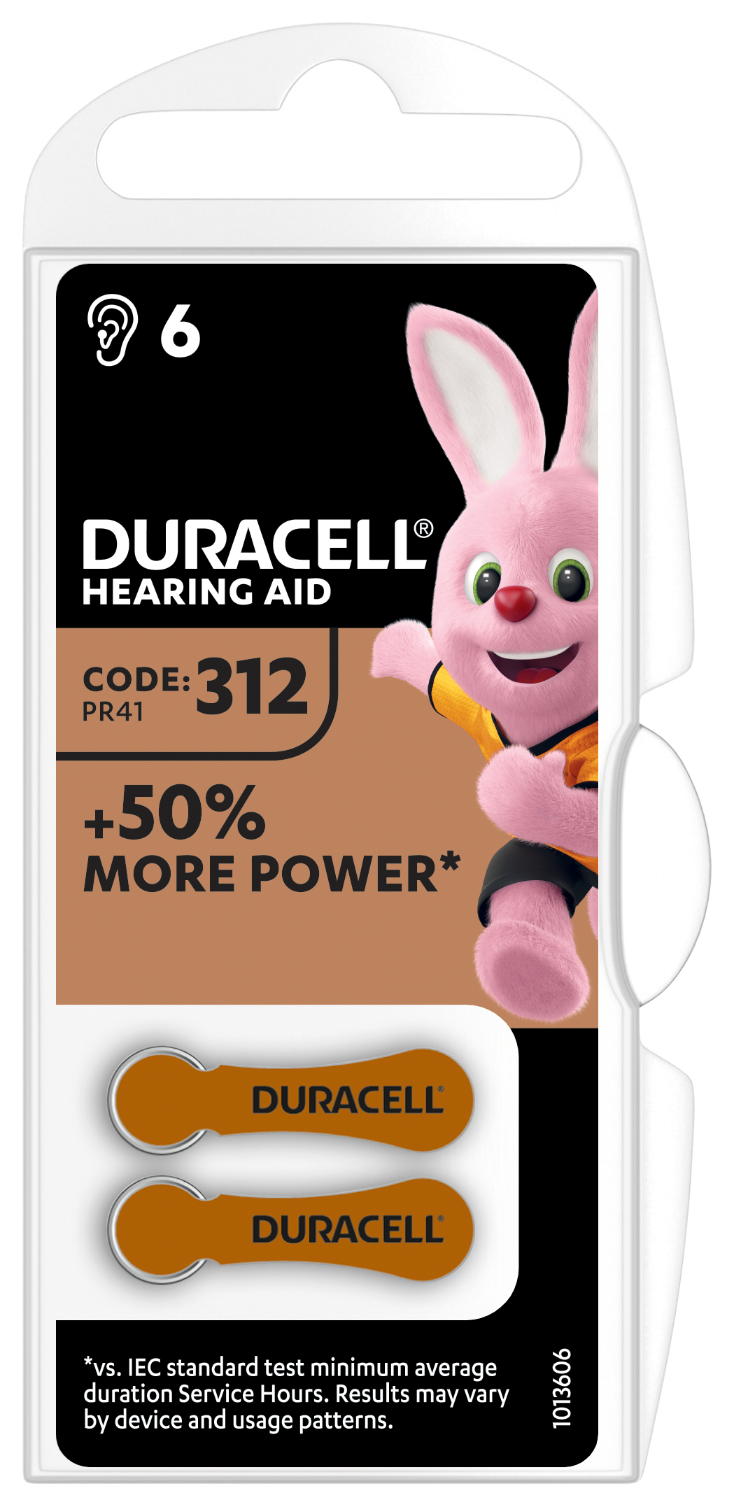 DURACELL Piles pour appareils auditifs taille 312