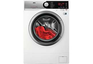 AEG L6SNA47SM keskeny elöltöltős mosógép, C, 7kg, 1400 f/p,  LCD kijelző, Inverter, mélység 45 cm