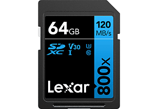 LEXAR Professional 800x 64GB 120MB/s Okuma 45MB/s Yazıcı C10 V30 U3 SD Kart