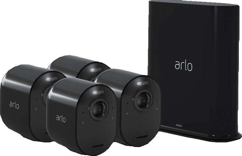 ARLO VMS5440B-100EUS Kamera-Sicherheitssystem Schwarz 4er Set inkl. Smart-Hub