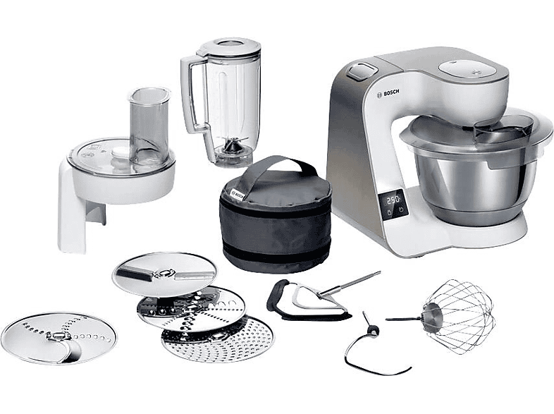 Robot de cocina - MOULINEX HF93E610, 1550 W, Negro