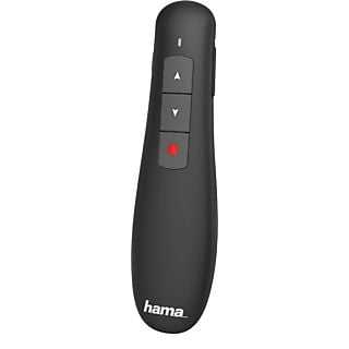 Presentador láser - Hama 00139915, con receptor USB 2.0, Negro