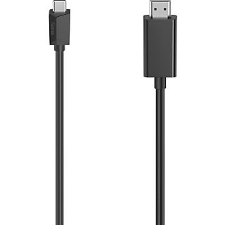 Cable USB - Hama Essential Line, USB - C conección HDMI™, Ultra-HD 4K, 3,00 m, Negro