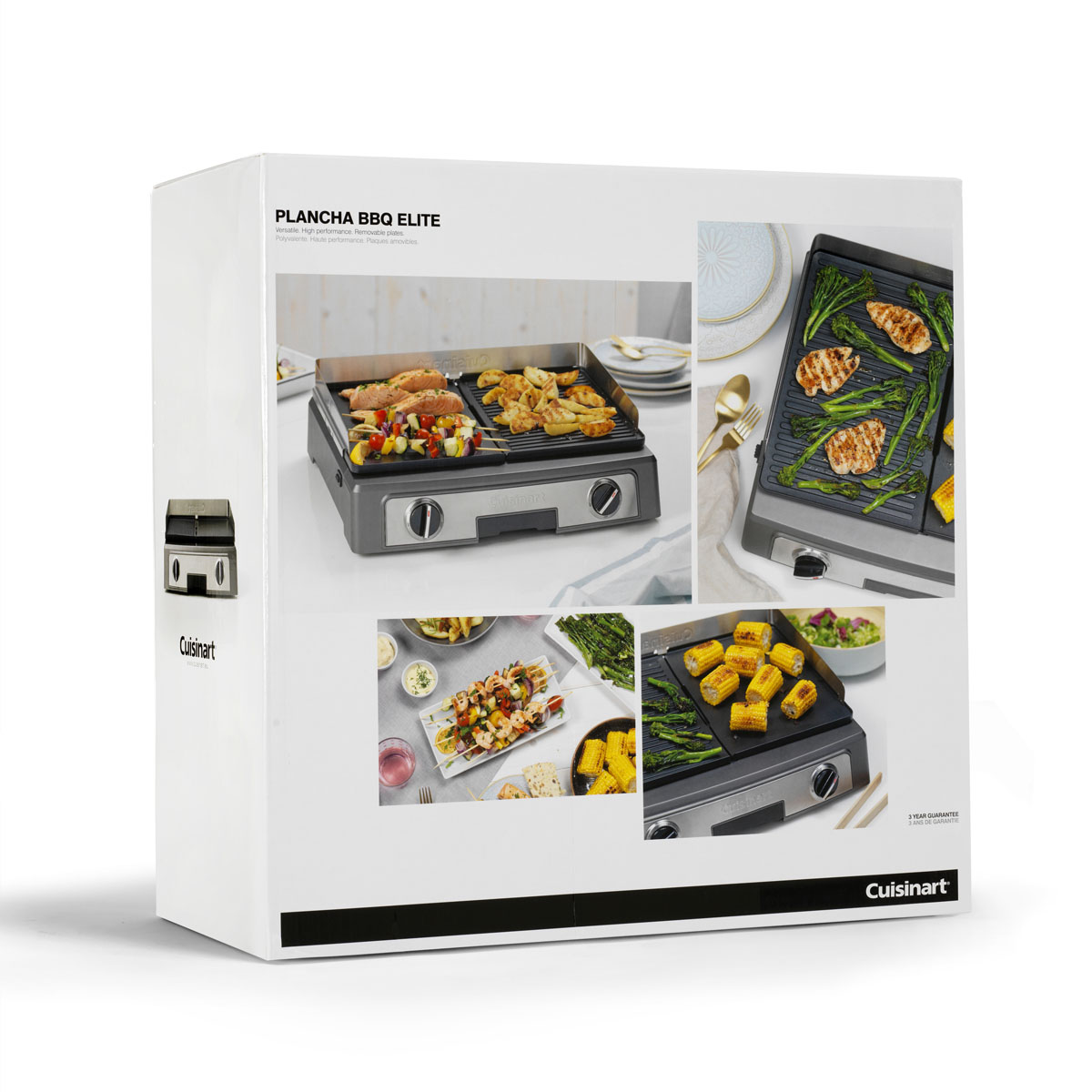 Boîte Cuisinart BBQ Elite avec images d'aliments grillés.