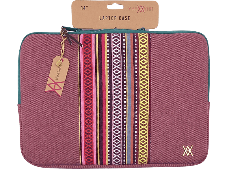 Funda portátil - Vam VALAP001W Cereza, Para de 14", Universal, Textil, Multicolor