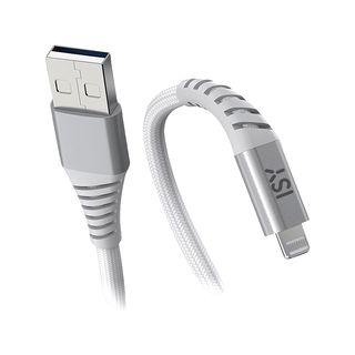 Cable USB - ISY ICN-5000-WT-AL, De USB-A a Lightning, 2 m, Blanco