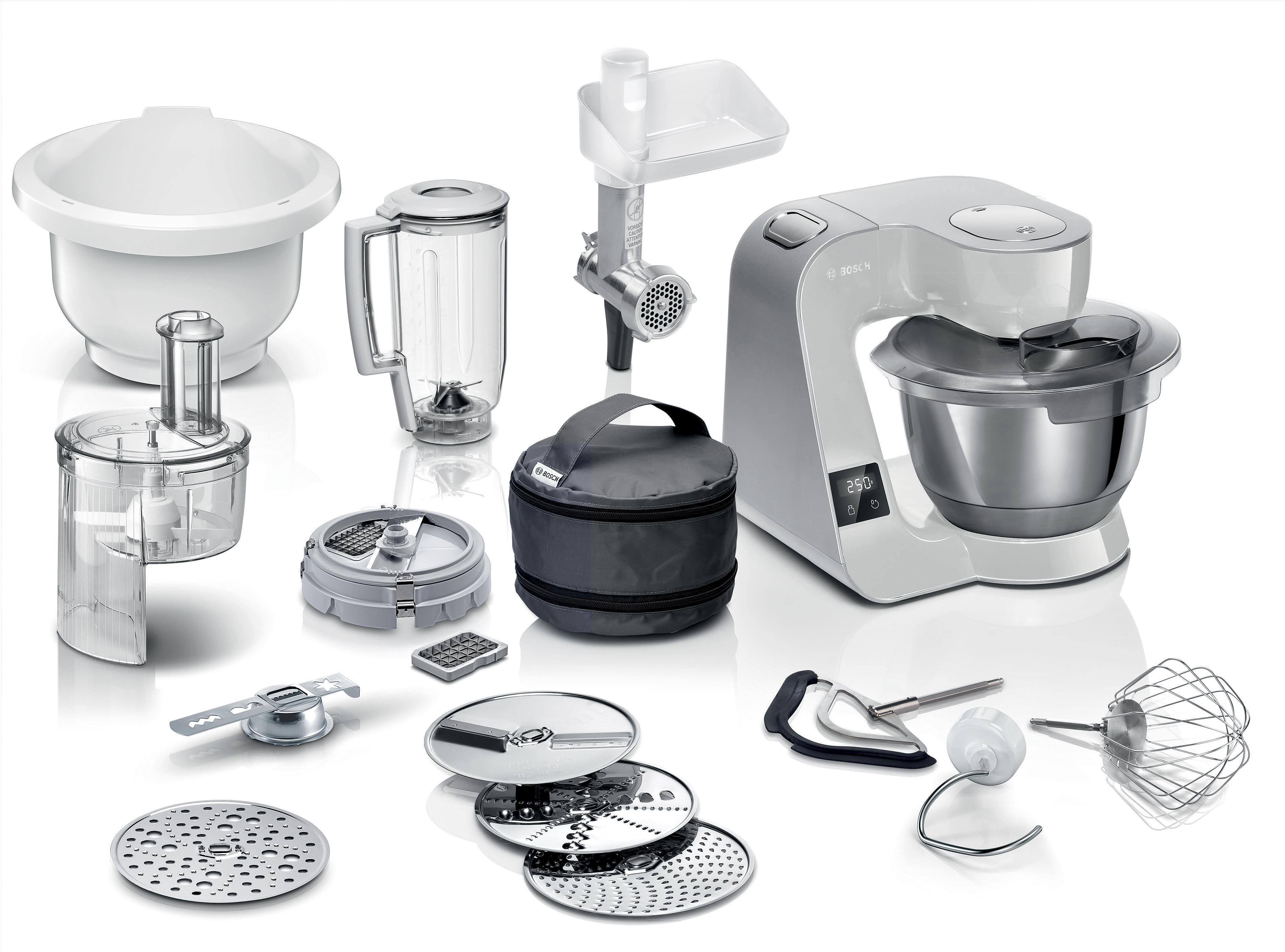 BOSCH MUM5XL72 Küchenmaschine Mineral grey (Rührschüsselkapazität: 3,9 l, 1000 Watt)