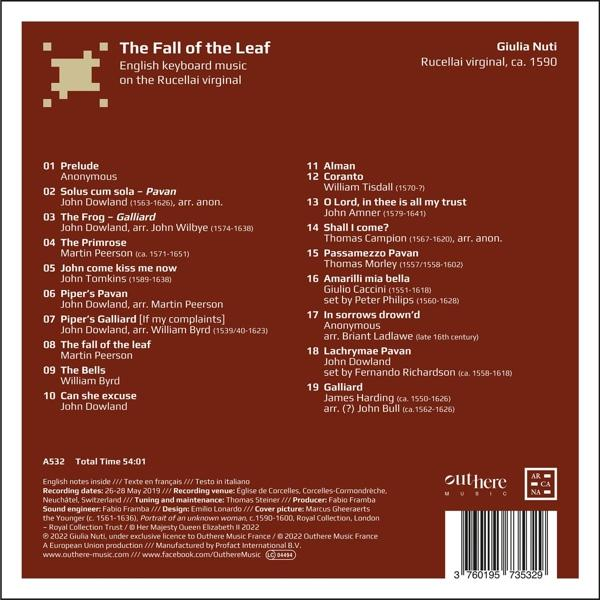 Giulia Nuti - The Fall of the Leaf-English Keyboard Music  - (CD)