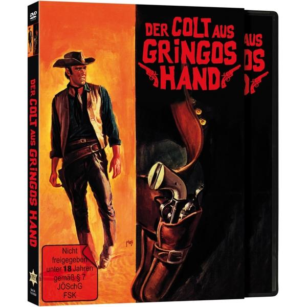 DVD-Cover: Cowboy mit Waffe und ein zweites Bild, das eine Waffe in einem Halfter zeigt.