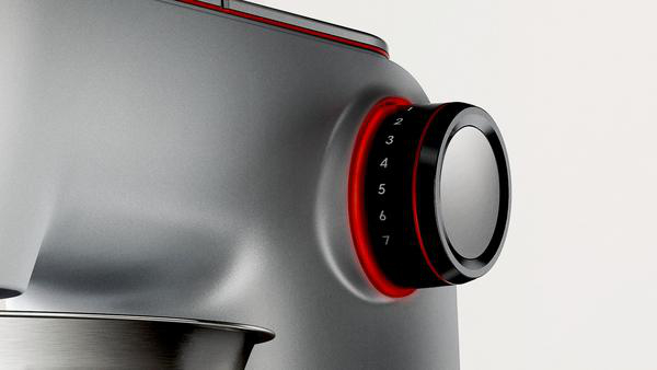 BOSCH MUM5XL72 Küchenmaschine Mineral grey (Rührschüsselkapazität: 3,9 l, 1000 Watt)