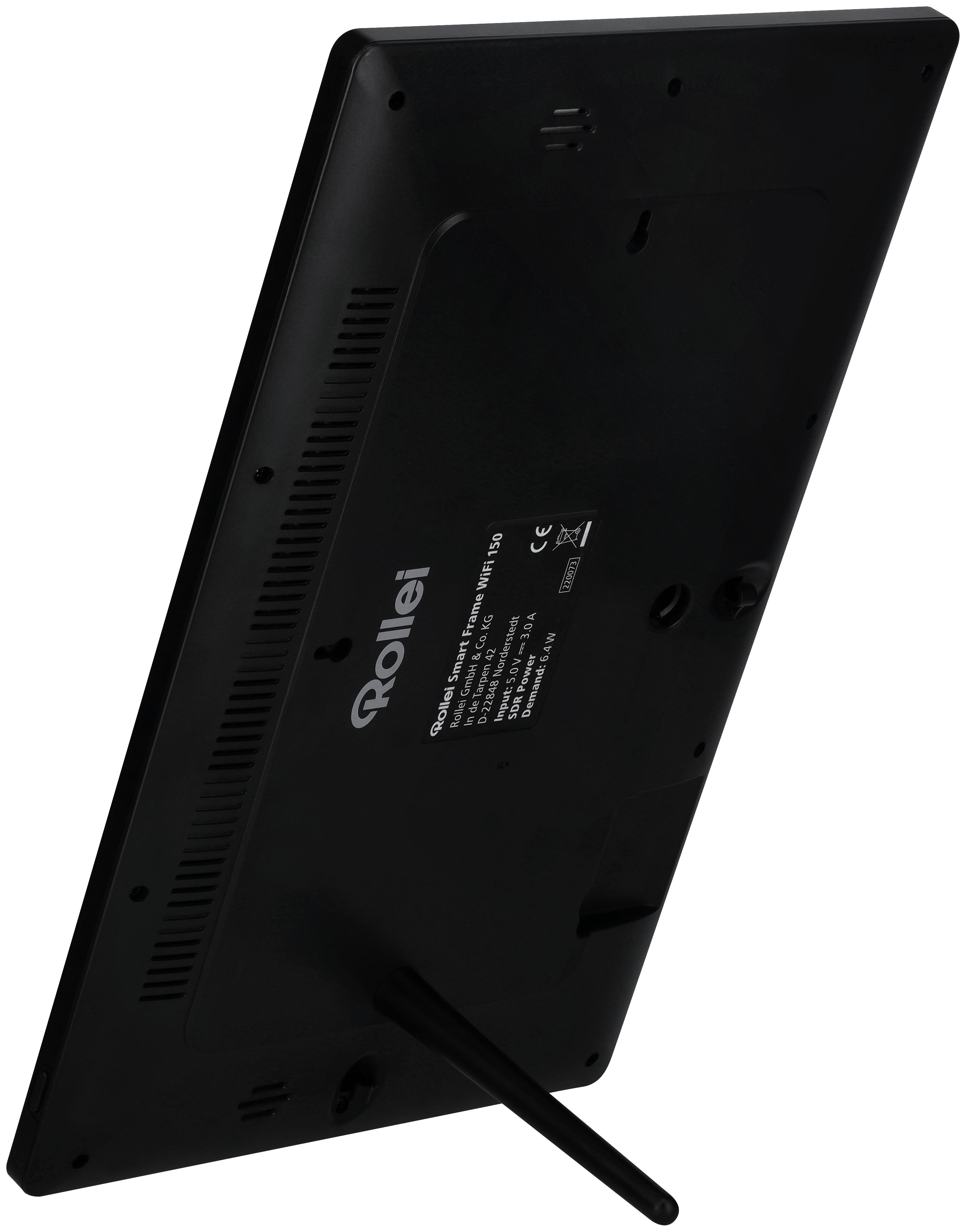 Smart WiFi 39,5 Schwarz ROLLEI 150 Digitaler cm, mit Bilderrahmen, x 1920 App-Funktion 1080p, Frame