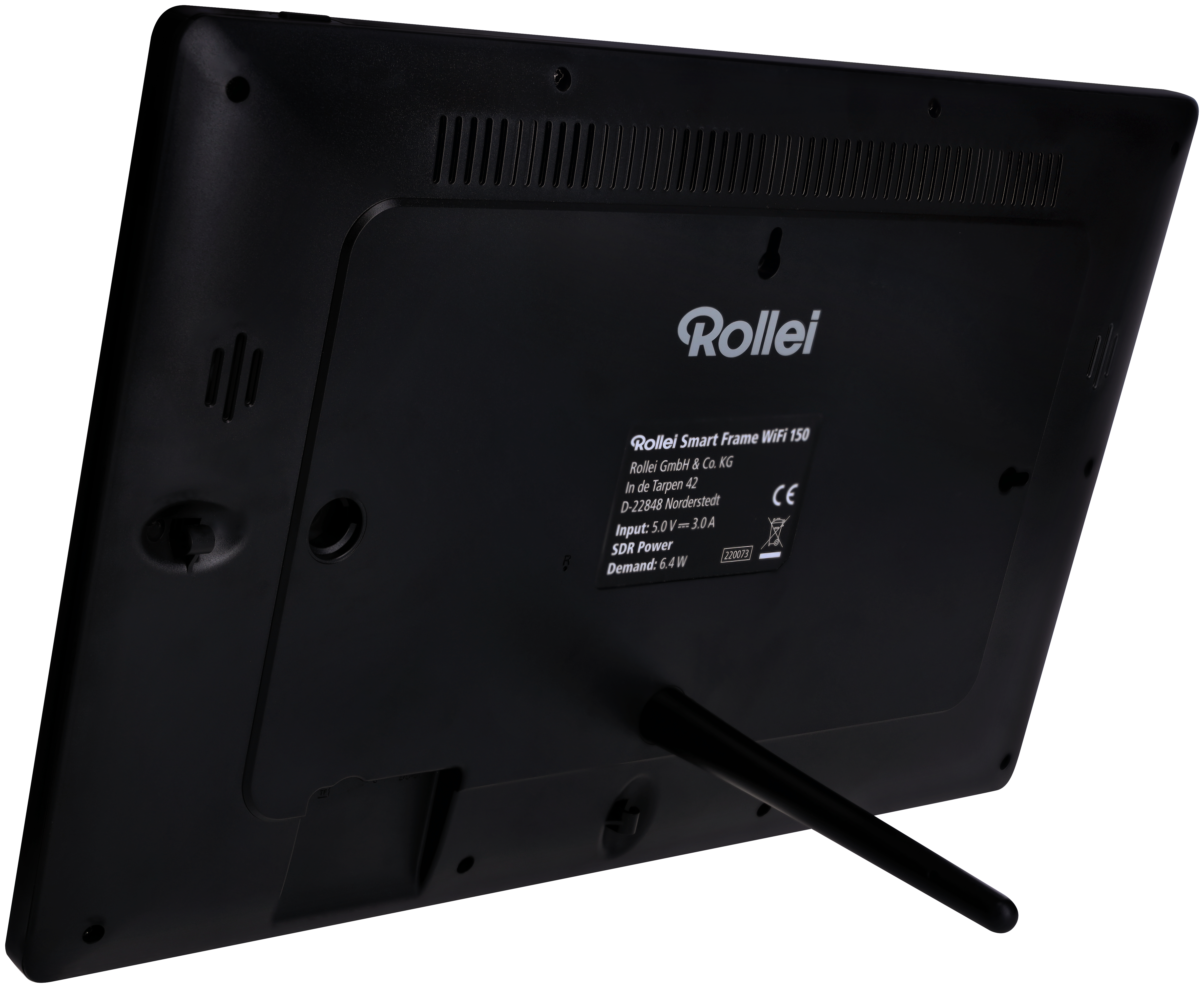 ROLLEI Smart Frame WiFi 150 x Digitaler 39,5 cm, 1080p, Schwarz Bilderrahmen, 1920 mit App-Funktion