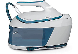 Centro de planchado | Philips PSG6022/20, W, Depósito de 1,8 L, 6.5 bares, SteamGlide Plus, Blanco/Azul