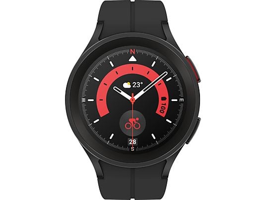 SAMSUNG Galaxy Watch5 Pro (45 mm, version Bluetooth) - Smartwatch (Largeur : 20 mm, -, Black Titanium)