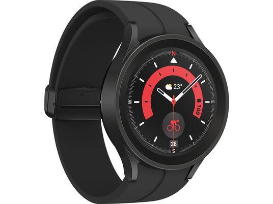 SAMSUNG Galaxy Watch5 Pro (45 mm, Bluetooth-Version) - Smartwatch (Breite: 20 mm, -, Black Titanium)