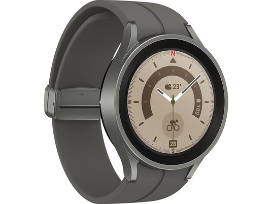 SAMSUNG Galaxy Watch5 Pro (45 mm, Bluetooth-Version) - Smartwatch (Breite: 20 mm, -, Gray Titanium
)