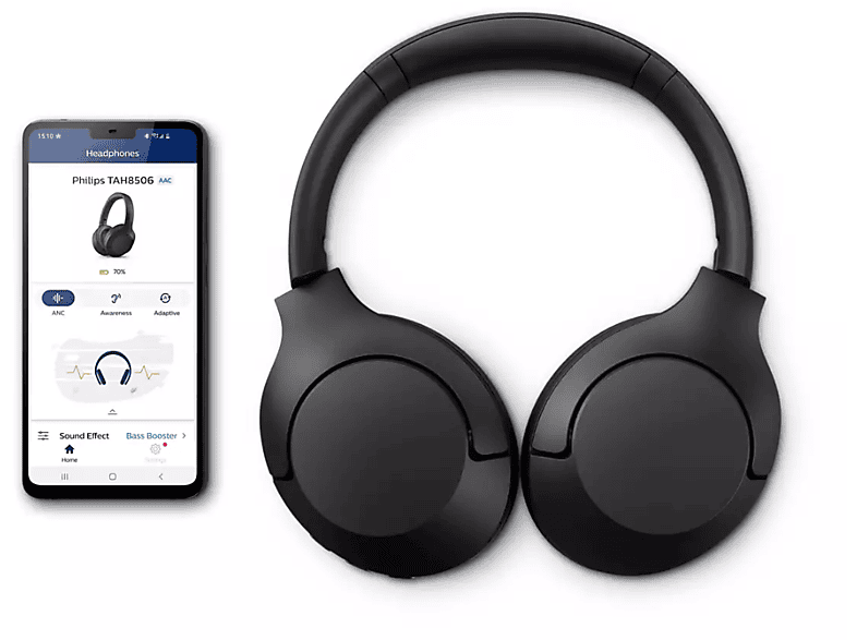 PHILIPS TAH8506BK ANC Pro Kulak Üstü Bluetooth Kulaklık Siyah_4