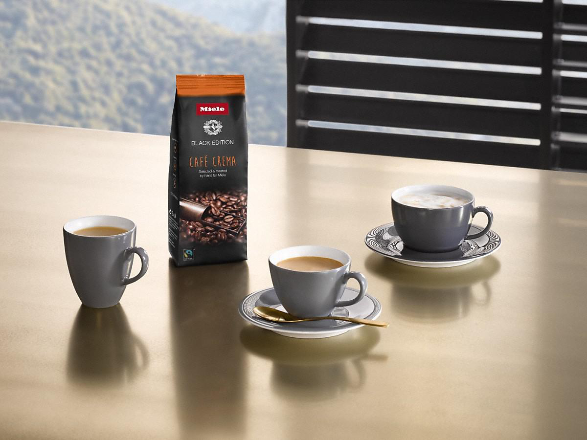 Café Edition Crema Black Kafeebohnen MIELE 4x250g