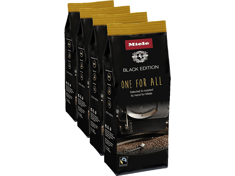 For All Black Edition Kafeebohnen 4x250g One MIELE