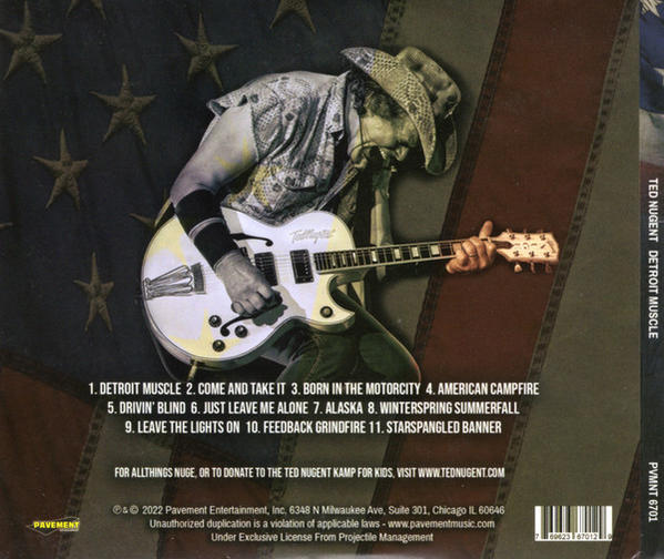 Ted Nugent - DETROIT MUSCLE  - (CD)
