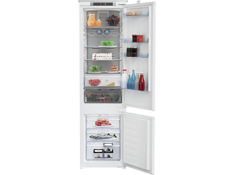 REACONDICIONADO Seminuevo(*) Frigorífico combi - Beko BCNA306E3SN, 284 l, No Frost, 193.5 cm, Integrable, Blanco