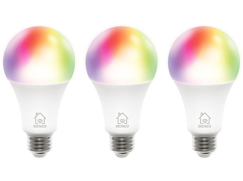 DELTACO SMART HOME LED-Leuchtmittel Smarte E14 LED Kerze, RGB 5 Watt, E14,  1 St., inkl. 5 Jahre Herstellergarantie
