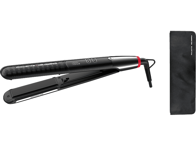 ROWENTA x Karl Lagerfeld SF466L SATURN in Stylist Beschichtung: Glätteisen Keramik | K/Pro Glätteisen, kaufen Schwarz/Silber/Rot