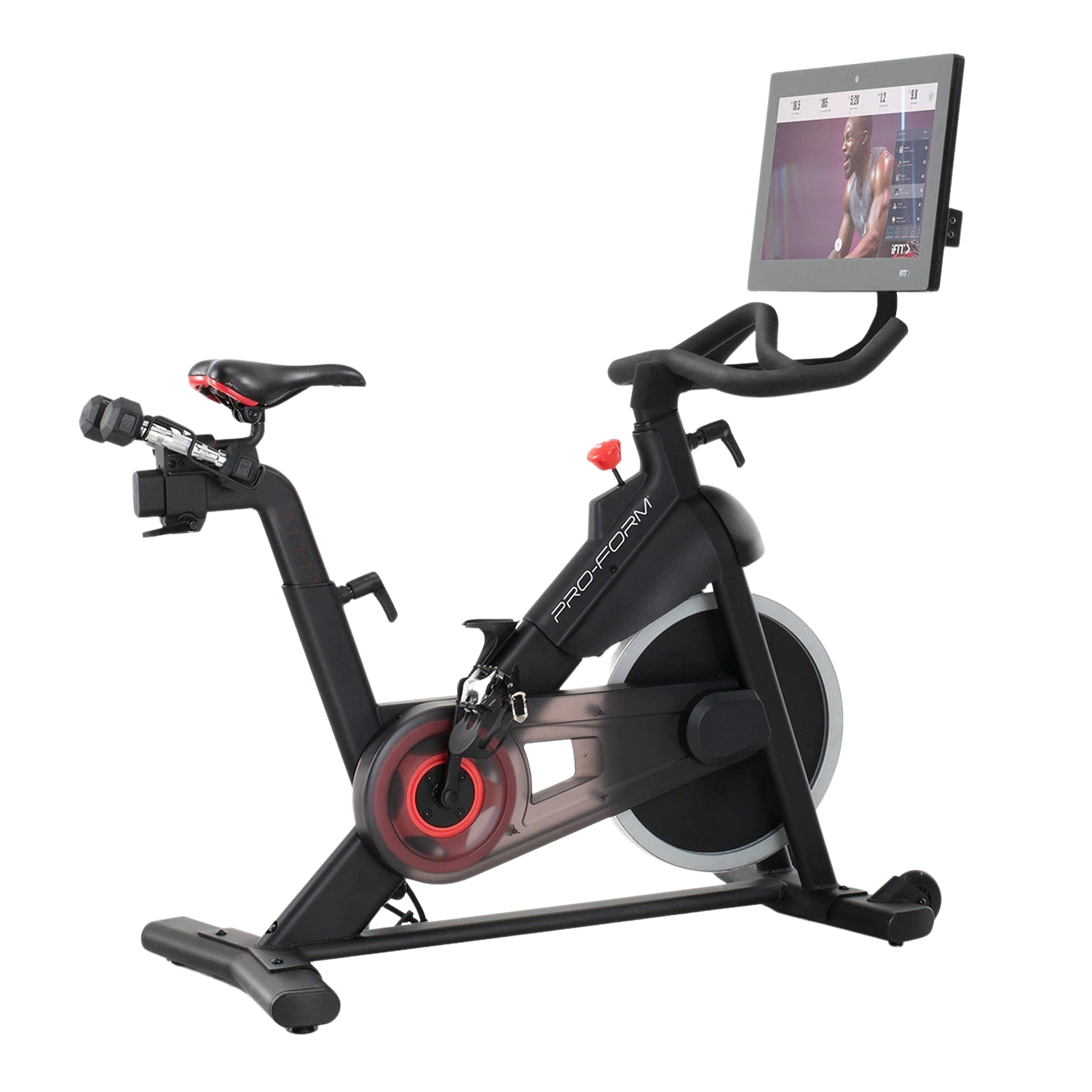 Bicicleta estática - iFIT Pro 22, Peso Máx. 115 kg, iFIT Bluetooth, Negro