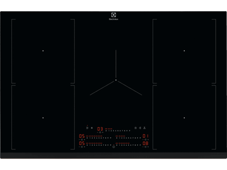ELECTROLUX EIV84550 Beépíthető indukciós főzőlap, Hob2Hood, Dupla Bridge, 80 cm