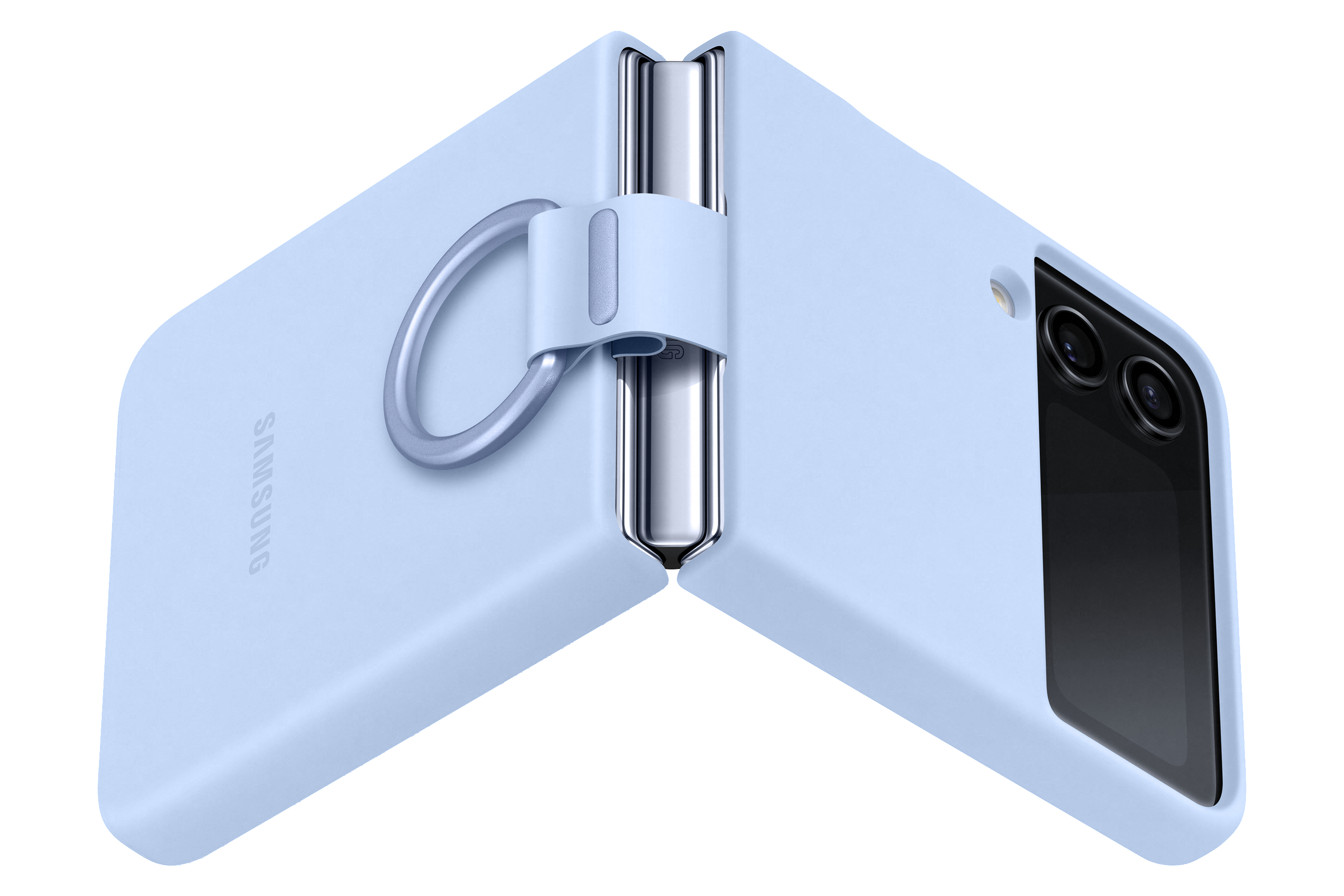 SAMSUNG EF-PF721TLEGWW, Backcover, Samsung, Galaxy Z Flip4, Artic Blue