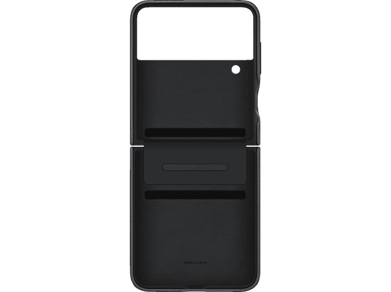 SAMSUNG EF-VF721LBEGWW, Backcover, Samsung, Galaxy Z Flip4, Black Echtleder