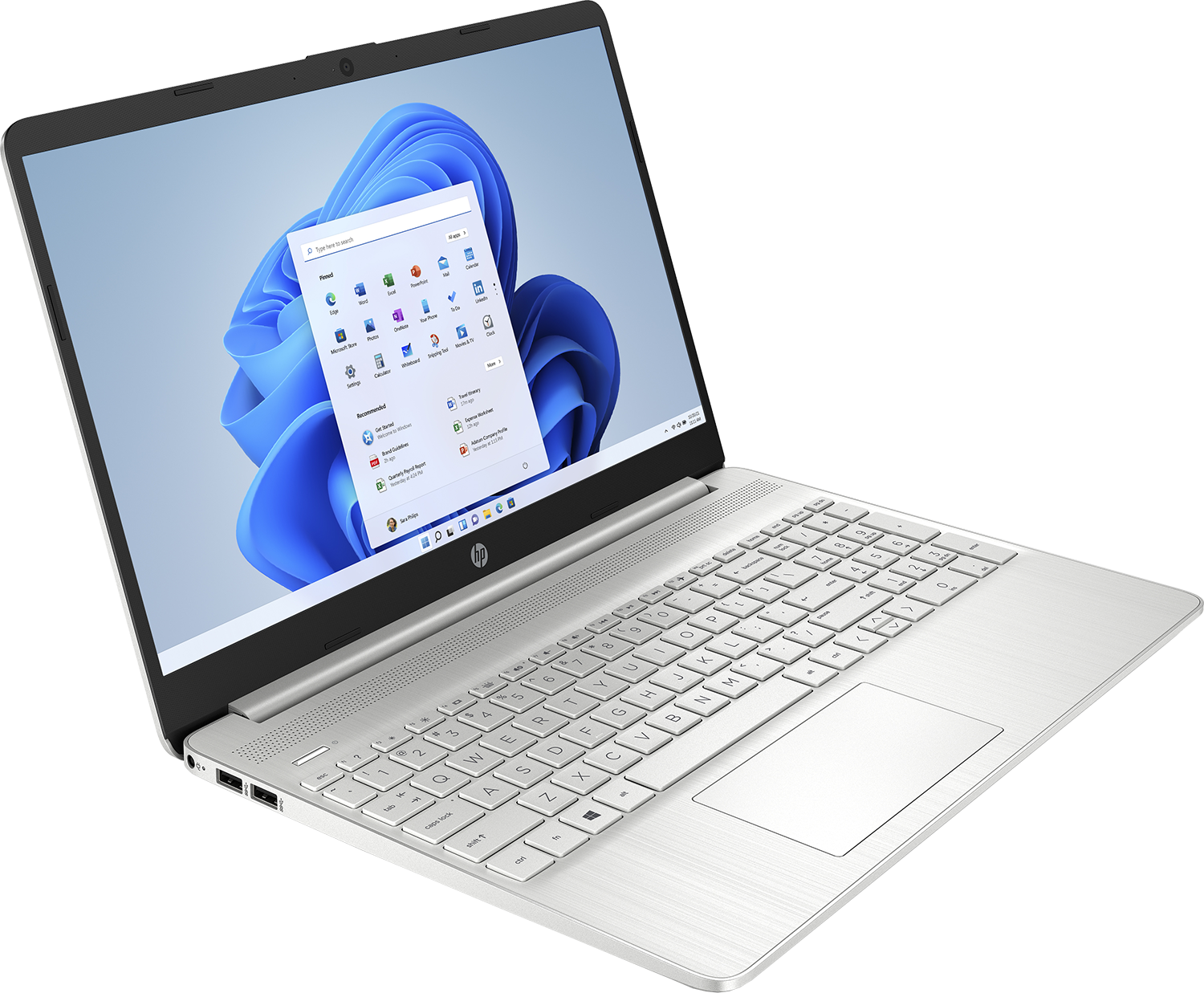 HP 15S-EQ2008NH 472U9EA Ezüst laptop (15,6" FHD/Ryzen5/8GB/256 GB SSD/Win11H)
