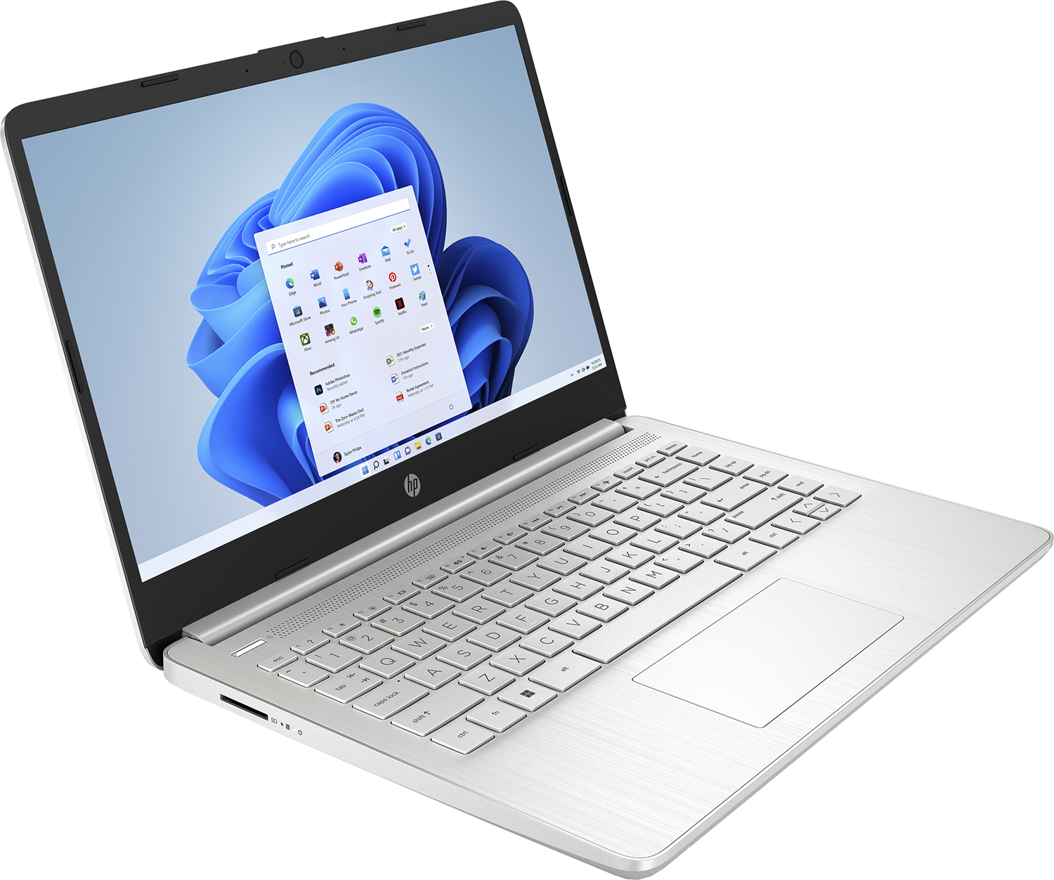 HP 14S-FQ1000NH 472Y0EA Ezüst laptop (14" FHD/Ryzen5/8GB/512 GB SSD/Win11H)