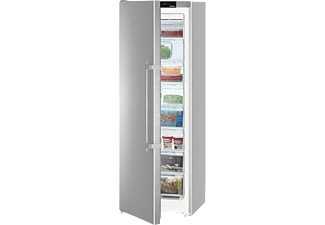 Congelador vertical - Liebherr SGNEF 3036, 253 l, 8 cajones, No Frost, Táctil-Electrónico, 185 cm, Plata